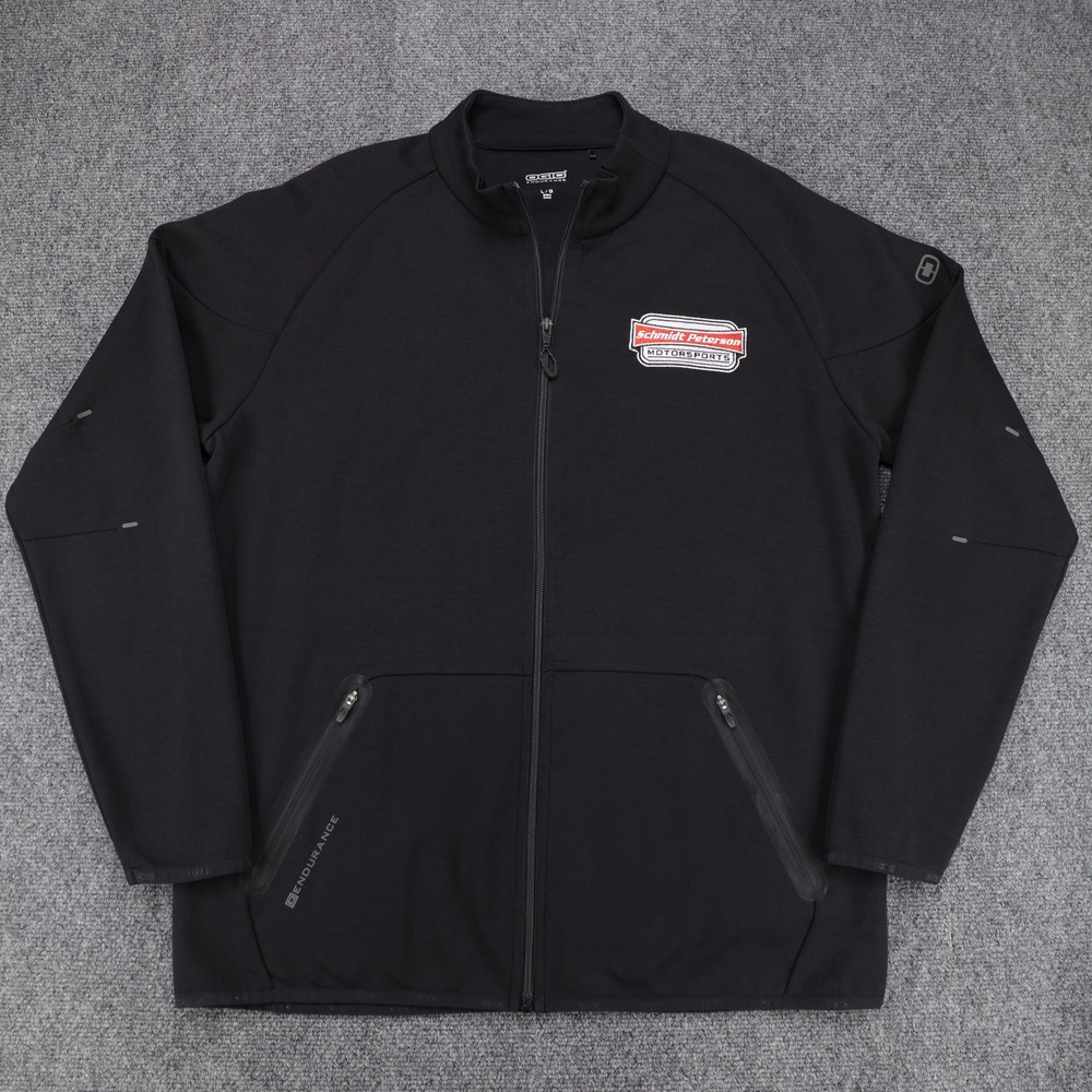 Schmidt Peterson Motorsports Full Zip Jacket Black Mens Large OGIO Endurance